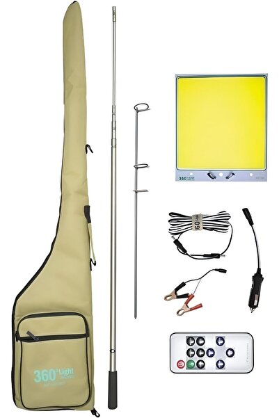Cady One High Brightness 400W Camping Light, 4m Fishing Rod Trekking Lamp wit...