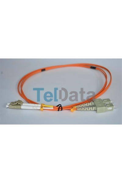 TELDATA Tld-Sclcom23 Sc-Upc-Lc-Upc mm Dx Om2 3 Metre Fiber Optic Patchcord