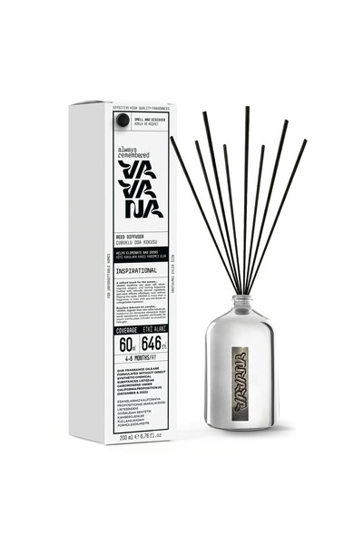 VAVANA Çubuklu Oda Kokusu 200 ml – 60 m² Etkili 6 Ay Kalıcı - White Sandalwood