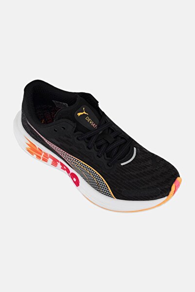 Puma Men Deviate Nitro 2 Lace Up Running Shoes, Black