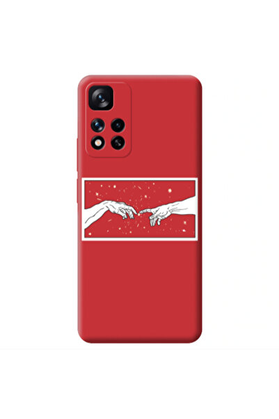 Other Xiaomi Redmi Note 11 Pro 5G Touch Red Colored Silicone TPU Θήκη