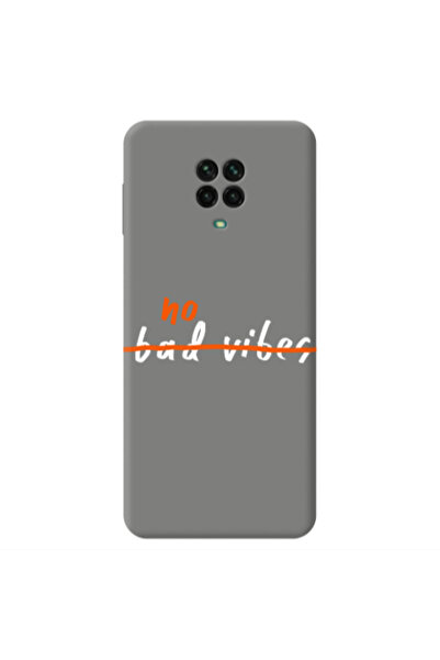 Other Xiaomi Redmi Note 9 Pro No bad vibes 2 Grey Colored Silicone TPU Θήκη