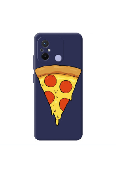Other Xiaomi Redmi 12C Pizza Slice Dark blue Colored Silicone TPU Θήκη