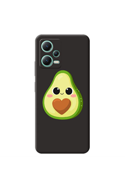 Other Xiaomi Redmi Note 12 Pro 5G Baby avocado Black Colored Silicone TPU Θήκη
