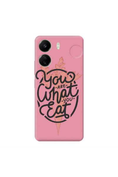 Other Xiaomi Redmi 13C You are What You Eat Pink Colored Silicone TPU Θήκη