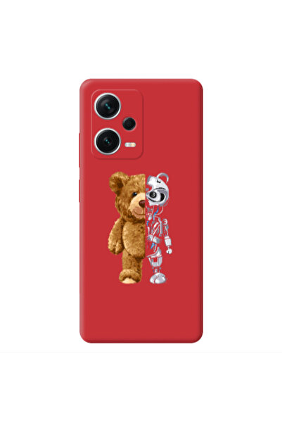 Other Xiaomi Poco X5 Glacier Red Colored Silicone TPU Θήκη
