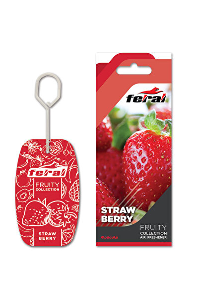 OEM Αρωματικό Αυτοκινήτου Κρεμαστό Feral Fruity Collection Strawberry 1 Τεμάχιο