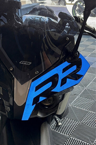 Banxtre ملصق تفاصيل رأس الدراجة RR مع عاكس للضوء لـ Bajaj Pulsar RS 200 (قطعة...