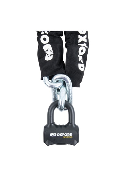 Oxford Nemesis Chain Lock 16mm x 2m - Λουκέτο με Αλυσίδα LK474