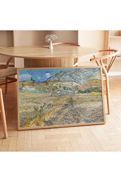 Pegziz Pictură de Vincent van Gogh: Peisaj montan în spatele Sânt-Rémi (1889)...