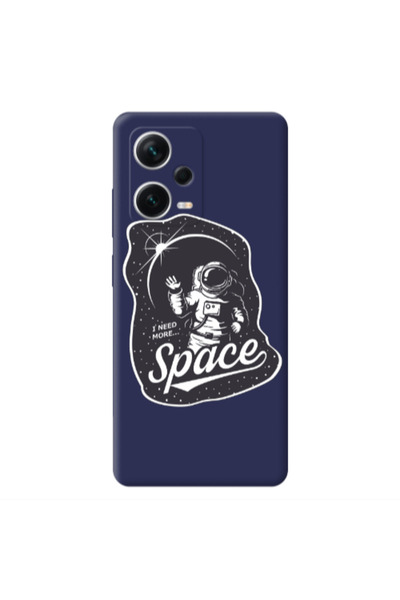 Other Xiaomi Poco X5 I need more spacee Dark blue Colored Silicone TPU Θήκη