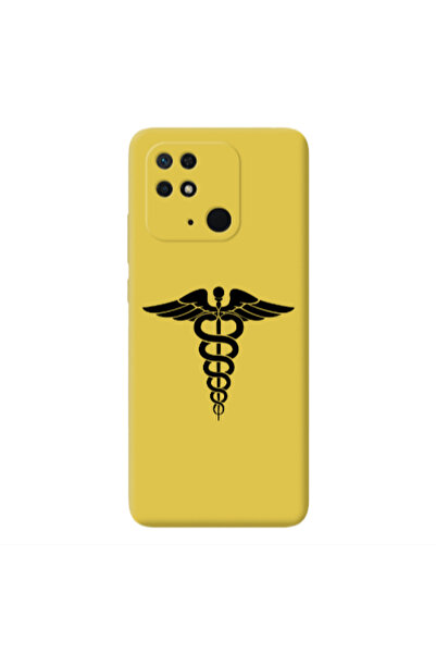 Other Xiaomi Redmi 10C Medical Spa Yellow Colored Silicone TPU Θήκη