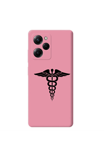 Other Xiaomi Poco X5 Pro Medical Spa Pink Colored Silicone TPU Θήκη