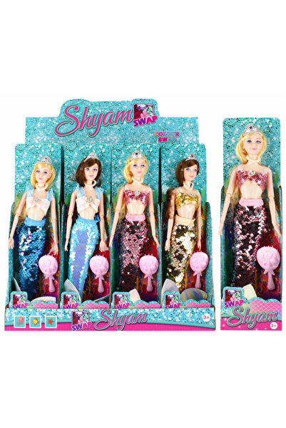 MC Micostore MegaCreative Shyam mermaid doll toy + hair brush, 29cm, 524669, ...