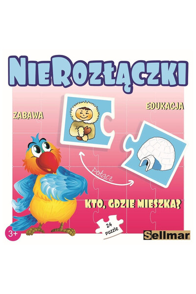 Sellmar Puzzle educative Nierozlaczki - Cine unde locuieste, educativ, pentru...
