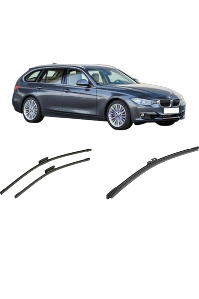 Bosch Set of 3 wipers for BMW 3 Series Touring Van (F31) from 2012-2019, for ...