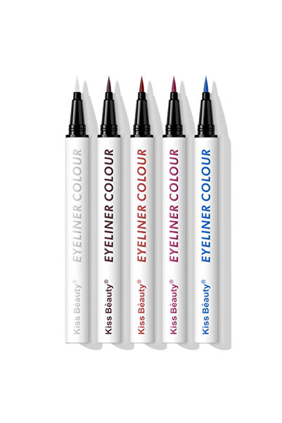 La meila KISS BEAUTY Στυλό Αϊλάινερ με Λεπτή Μύτη 1ml - χρώμα: Ανοιχτό καφέ
