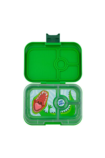 YumBox Δοχείο φαγητού Panino 4 θέσεων - Πράσινο Ιουρασικό / Δεινόσαυρος