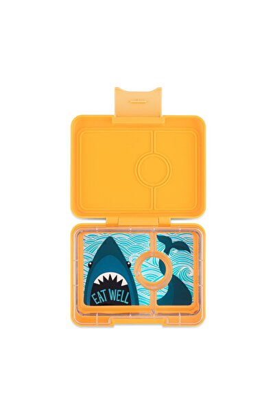 YumBox Σνακ 3 τμημάτων - Yoyo Κίτρινο / Καρχαρίας