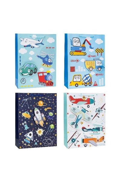 OEM Geantă de mână pentru copii Pop-Up 3D Rozette 18x23x8 cm – mix de modele