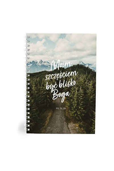 OEM Jurnal A5 spiralat Szaron, coperta cu mesaj religios si design peisaj, Mu...