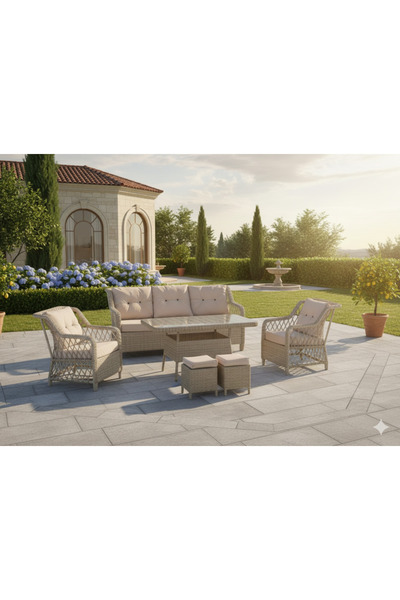 LİV CONCEPT LİNA Bahçe Ve Balkon Takımı 3+1+1