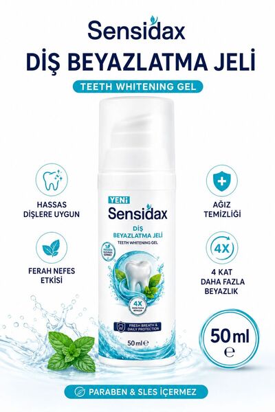 SENSİDAX Teeth whitening gel 50 ml