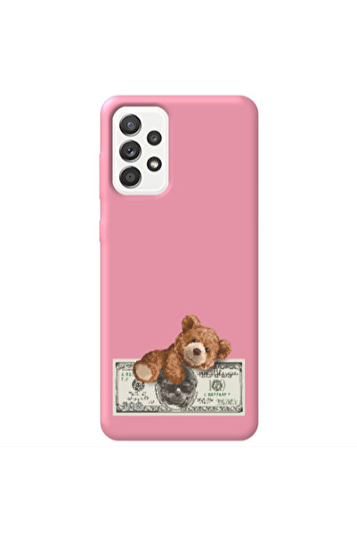 Other Samsung A13 4G Money Style Pink Colored Silicone TPU Θήκη