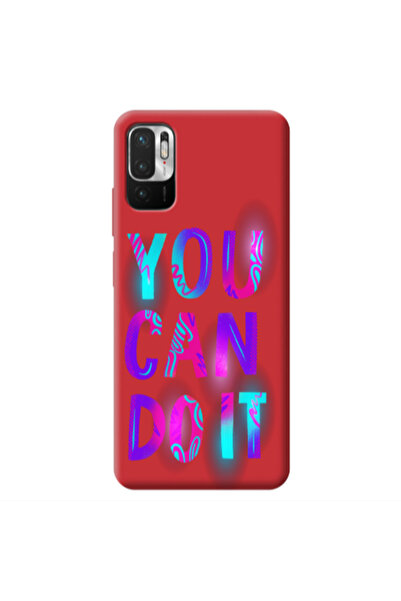 Other Xiaomi Redmi Note 10 Pro 5G You Can Doit Red Colored Silicone TPU Θήκη