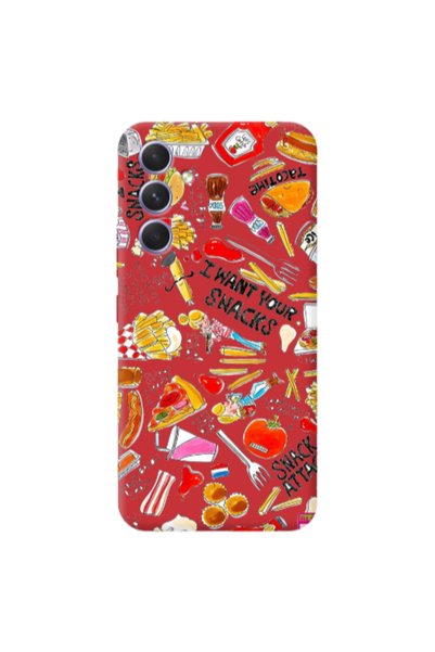 Other Samsung A26 Snack attack Red Colored Silicone TPU Θήκη