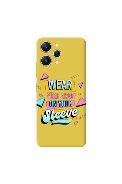 Other Xiaomi Redmi 12 Wear Your Heart Yellow Colored Silicone TPU Θήκη
