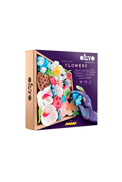 OKTO Set de creatie senzoriala 3D, cu argila, Romantism, 21x21 cm