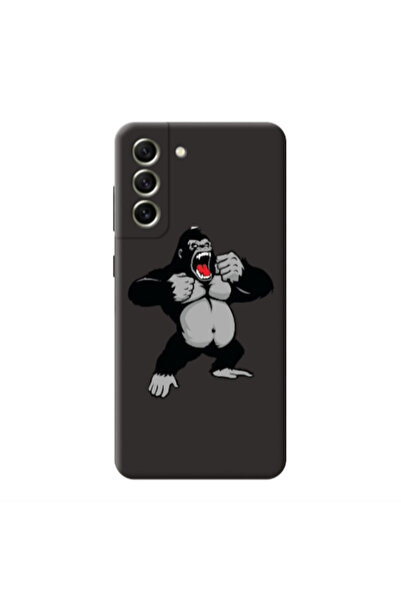 Other Samsung S21 Angry Gorilla2 Black Colored Silicone TPU Θήκη