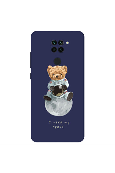Other Xiaomi Redmi Note 9 Bear in space Dark blue Colored Silicone TPU Θήκη