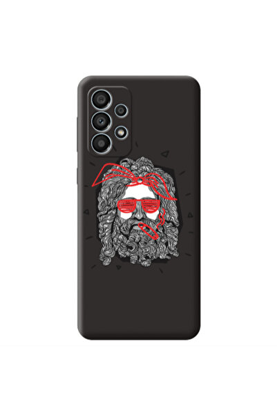 Other Samsung A53 Cool glasses Black Colored Silicone TPU Θήκη