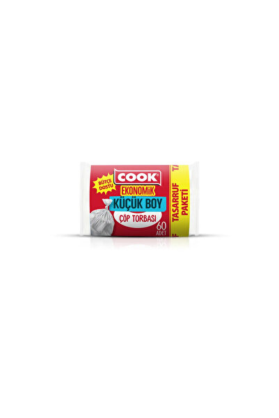 COOK 40*47 Küçük Boy Şeffaf Çöp Poşeti 60Lı
