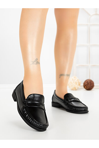 CM Pantofi casual dama negri din piele ecologica Corenia
