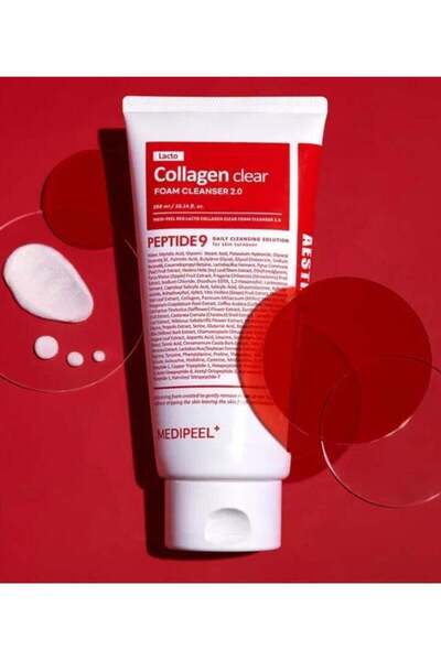Medipeel Medi-Peel Red Lacto Collagen Clear 300ml, Korean Gentle Foam Cleanse...