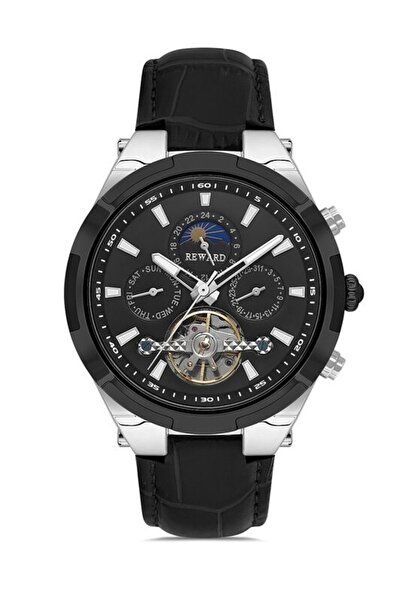 Reward Rd33013M Leather Cord Automatic Men Wrist Watch