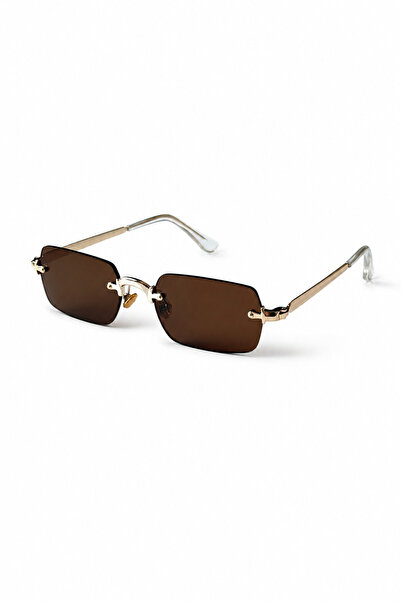 PİYESBOUTİQUE Ares Men's Square Rectangular 56-19-141 Eşref Single Sunglasses...