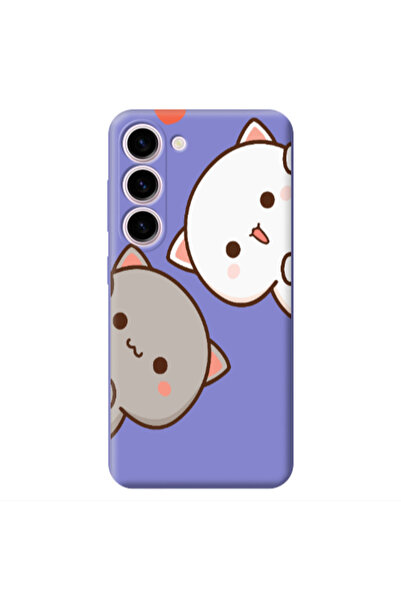 Other Samsung S23 Plus We are here Purple Colored Silicone TPU Θήκη