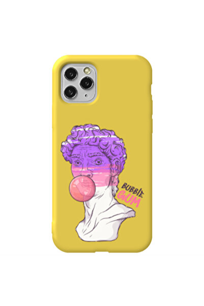 Other Apple iPhone 11 Pro Pin Bubble Yellow Colored Silicone TPU Θήκη