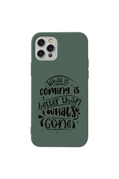 Other Apple iPhone 13 Pro What is coming Dark Green Colored Silicone TPU Θήκη