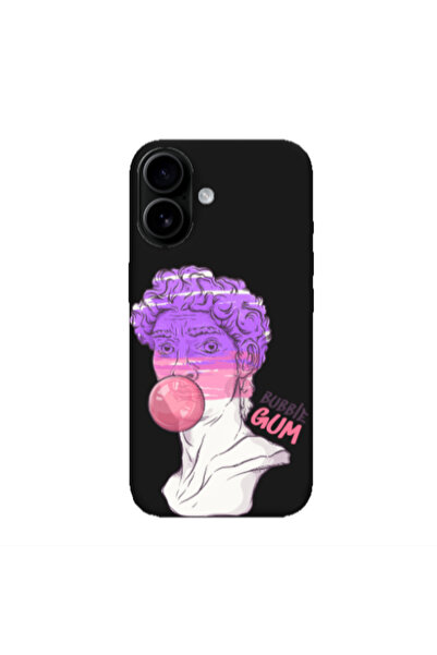 Other Apple Iphone 16 plus Pin Bubble Black Colored Silicone TPU Θήκη