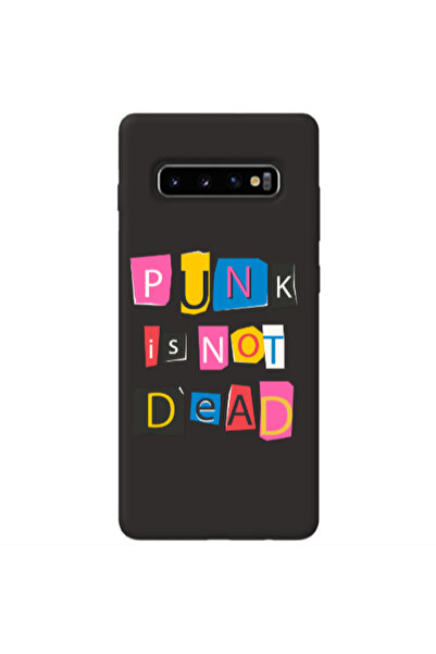 Other Samsung S10 Punk is not Dead Black Colored Silicone TPU Θήκη