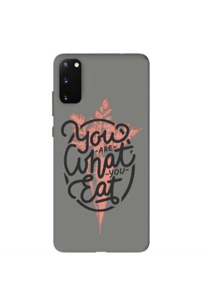 Other Samsung S20 You are What You Eat Grey Colored Silicone TPU Θήκη