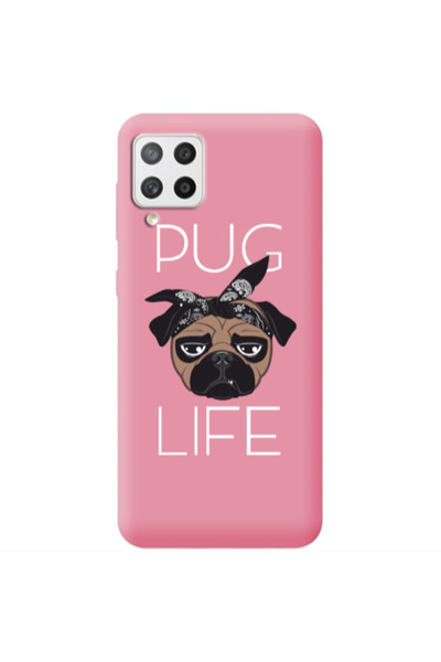Other Samsung A42 5G Pug Life Pink Colored Silicone TPU Θήκη