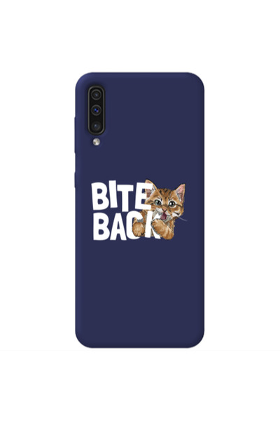 Other Samsung A70 bitte back cat Dark blue Colored Silicone TPU Θήκη
