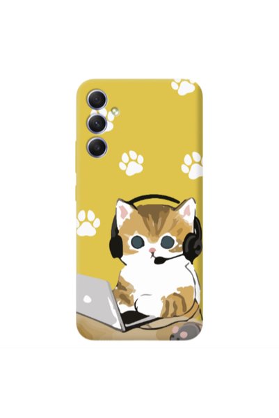 Other Samsung A15 5G Call Center Yellow Colored Silicone TPU Θήκη