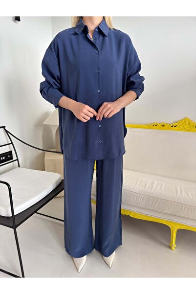 Bade Butik Navy Blue Sofia Shirt Pants